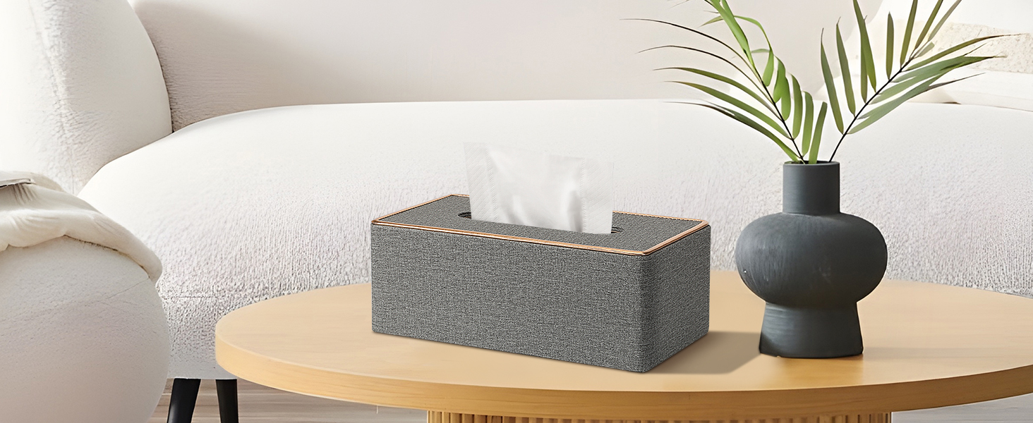 Коробка для серветок Rarapop з PU-шкіри, прямокутна, для комода, ванної кімнати, офісу (мраморний дизайн)