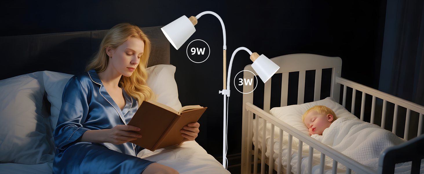 Світлодійна торшер ANTENLICHT YOYO з лампою для читання | E27, 60W | 360° регулювання | Вінтажний металевий торшер для вітальні | 159 см, зелений, без лампочки