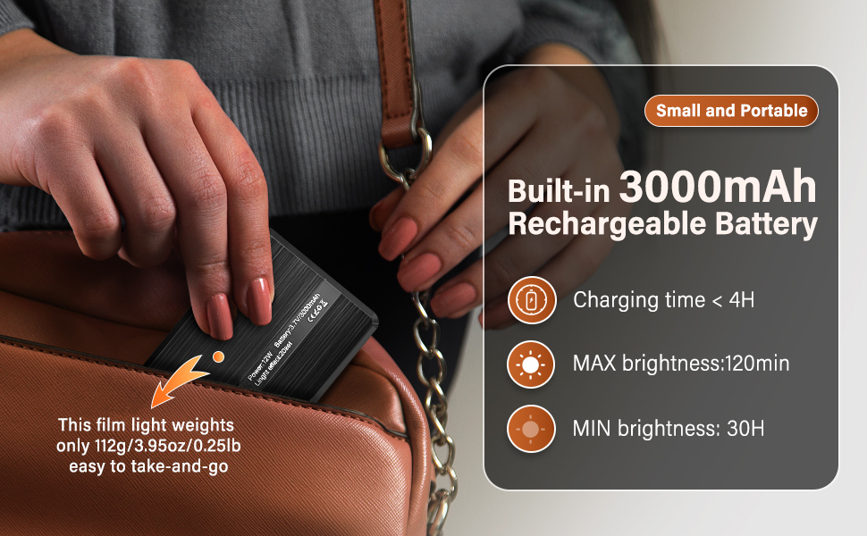 LED світло для селфі на телефон ST-120-CT: 120 світлодіодів, регулювання яскравості, 3000-9000K, акумулятор 3000mAh, CRI 95+, з тримачем та штативом для відеозйомки, блогінгу та конференцій