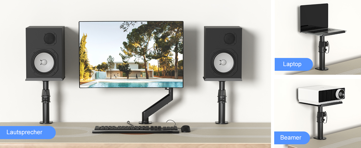 Кріплення для саундбара Suptek - 2 шт., чорний, SDM001B (до 15 кг)