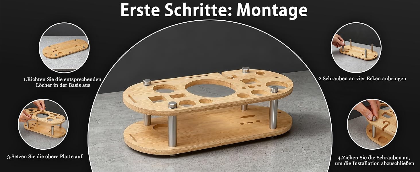 Набір для коктейлів 700 мл, 25 предметів: професійний шейкер, барменський набір з нержавіючої сталі, дерев'яна підставка для приготування напоїв