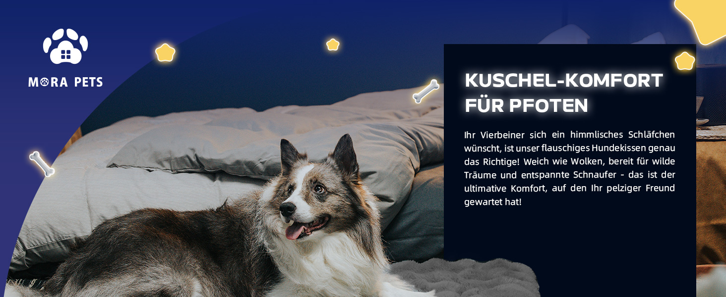 М'який килимок для собак Mora Pets: неслизький, для маленьких, середніх та великих собак, 76 x 48 см (XL: 107x71 см, темно-сірий)