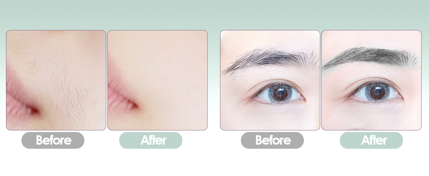 Триммер для обличчя та брів VG VOGCREST 2-в-1, акумуляторний, з LED-підсвіткою (Рожеве золото, Зелений)