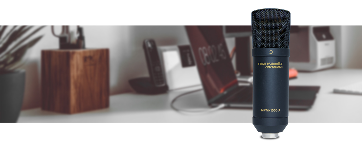 Marantz Professional MPM-1000U: USB мікрофон з великою мембраною та нирковою характеристикою для подкастів, студії та геймінгу