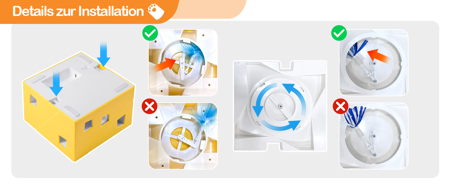 Migipaws Cat Toy, Interactive Electric 12-Hole Mouse Whack-A-Mole, Upgraded Smart Toy, 3 Feathers and 3 Ribbons, Fun Cardboard Design, USB Rechargeable