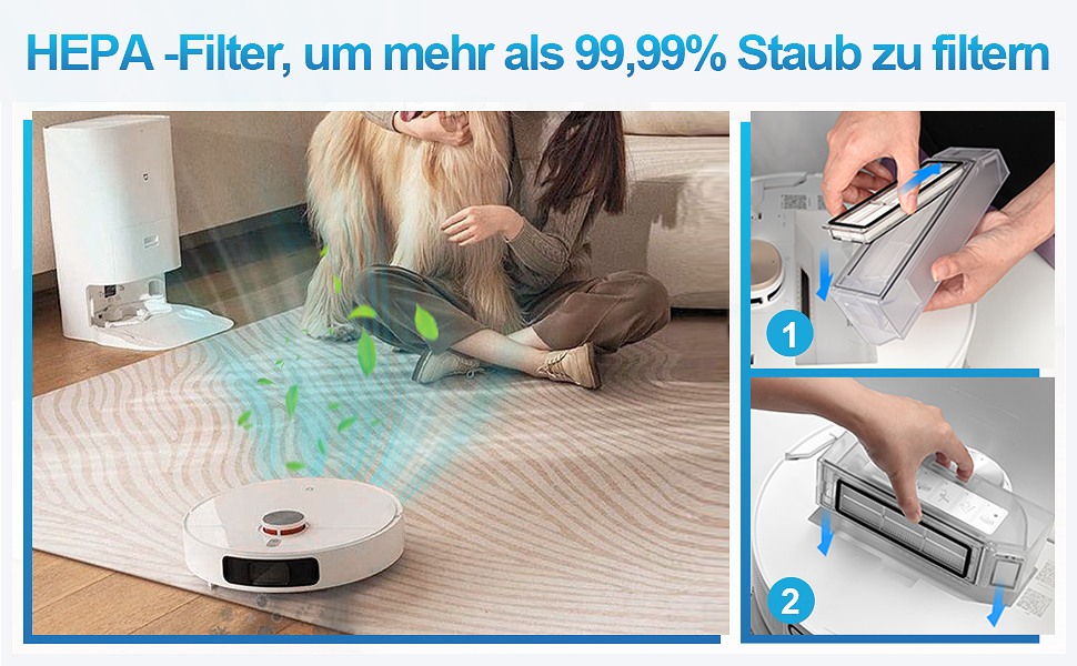 Запчастини для Dreame X30 Ultra, L10s Ultra Gen2, L40 Ultra, Mova E30 Ultra: комплект аксесуарів (2 основні щітки, 4 фільтри, 4 мікрофібри, 4 бічні щітки, 4 пилозбірники) сумісні з L10s Pro/L10s Plus