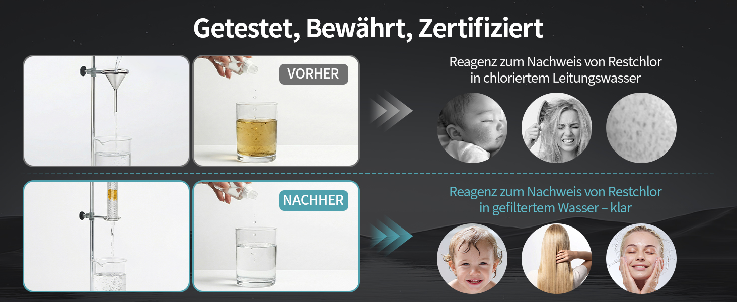 Літній душ SR SUN RISE NSF-Zertifizierung з фільтром та шлангом, 9 режимів, сріблястий металік - для жорсткої води, видаляє хлор, важкі метали та бактерії