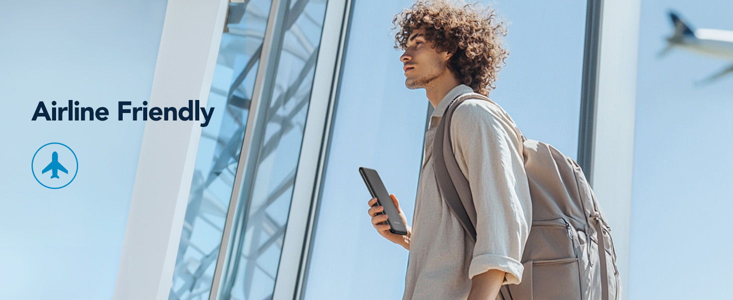 Power Bank Charmast 26800mAh з 4 виходами та 3 входами, USB-C, для iPhone, iPad, Samsung, чорний