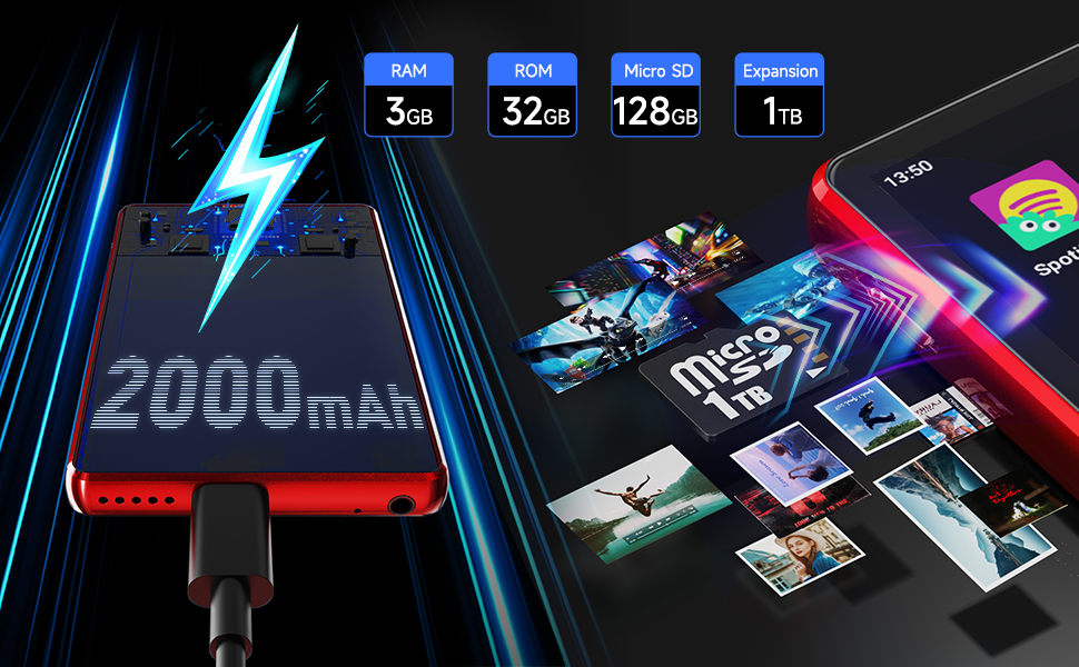 MP3 плеєр 163GB з Bluetooth, Spotify, WiFi, 4.5