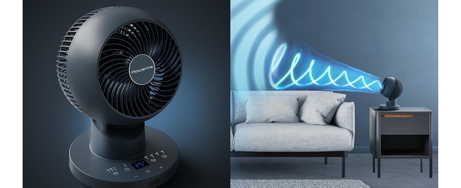 Вентилятор Rowenta Turbo Silence Extreme+ – тихий, потужний, 4 швидкості, автоматичне гойдання, білий, VU2731