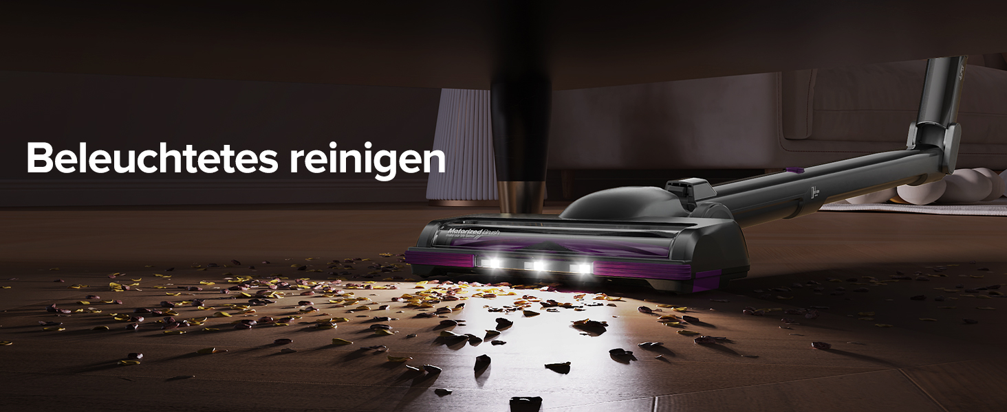 Бездротовий пилосос Lubluelu: легкий, тихий, з LED-дисплеєм та складним трубою. Потужне всмоктування для шерсті тварин, килимів, твердих поверхонь та авто (чорно-фіолетовий)