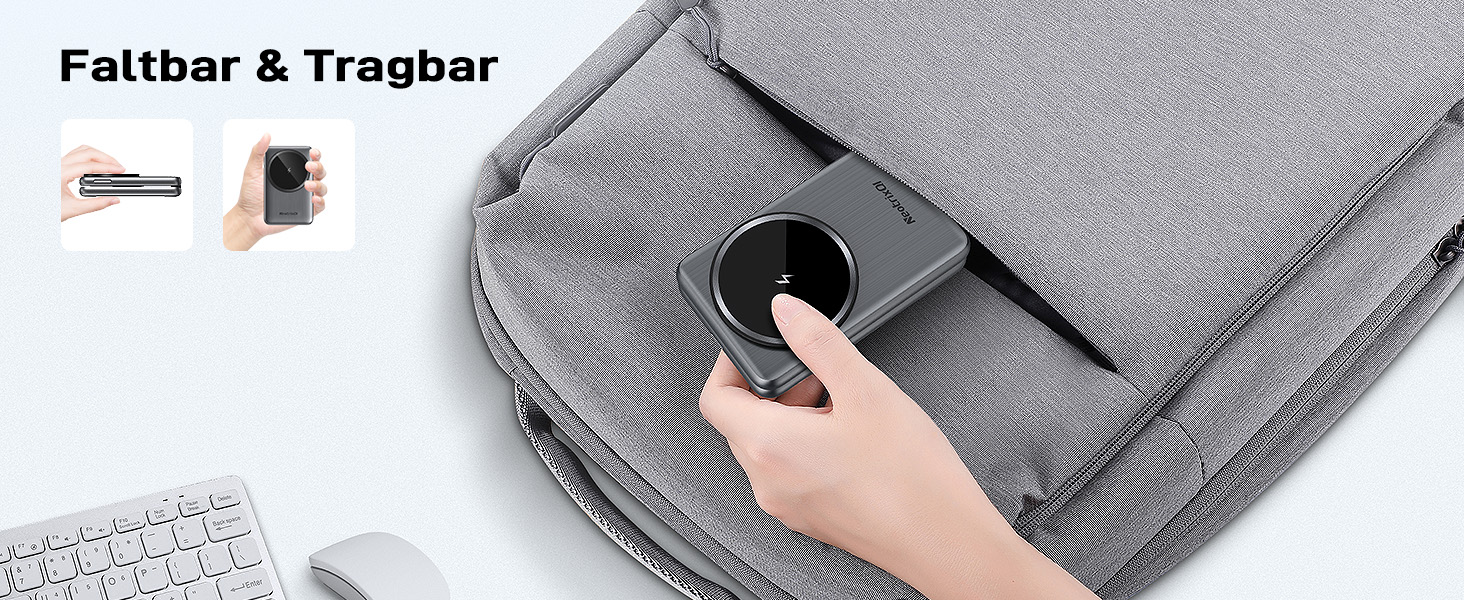 Магнітна зарядна станція 3-в-1 для Samsung Galaxy S25 Ultra/S24 з MagSafe, зарядка для годинників Galaxy Watch Ultra/8/7/6, бездротовий зарядний пристрій для подорожей (сріблястий)