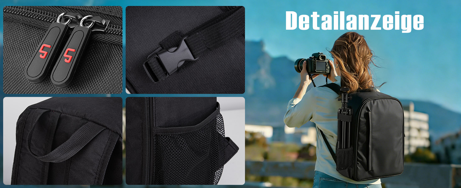 Професійний фоторюкзак Kamerarucksack для DSLR/SLR камер, об'єктивів та штативів - водонепроникний, унісекс