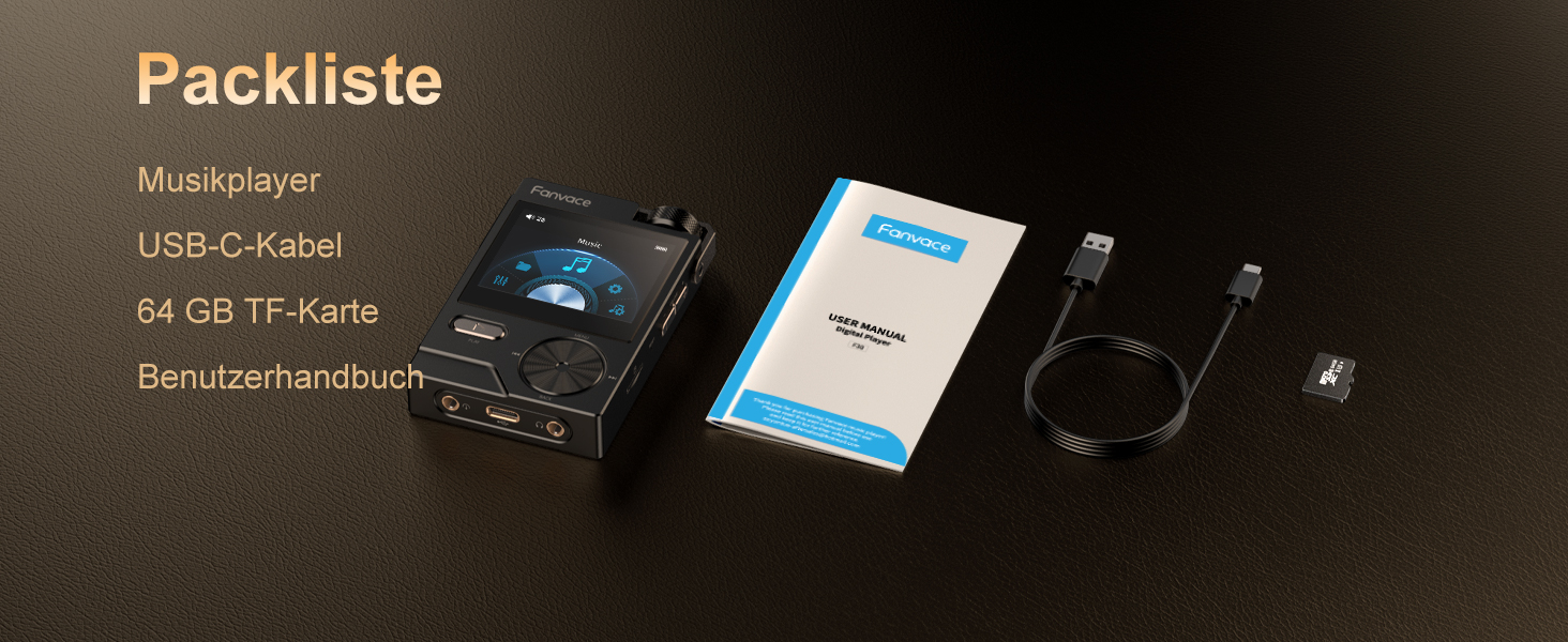 HiFi MP3 плеєр з підтримкою DSD, FLAC, 192kHz/24bit, 64GB + microSD до 256GB, чорний