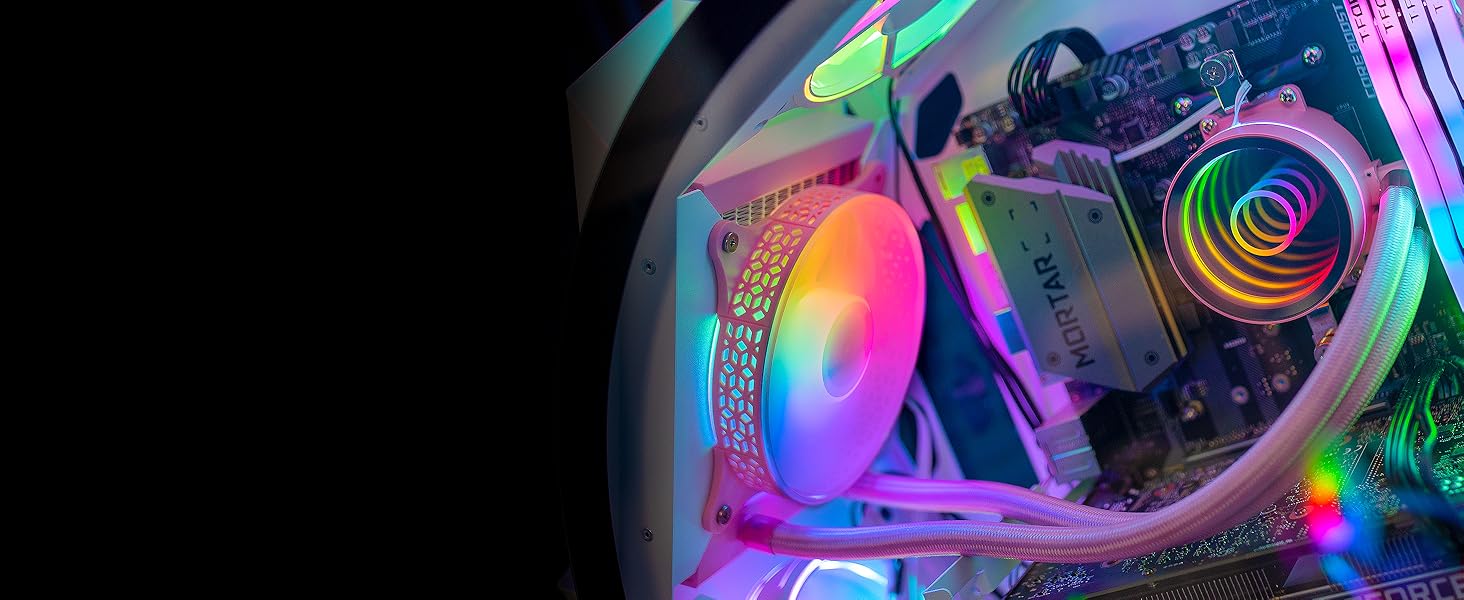 Система водяного охолодження Mars Gaming ML-ONE120 Rosa для CPU, 200W, RGB, тиха вентиляція