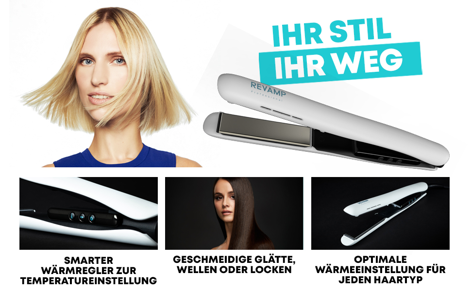 Professional Ceramic Hair Straightener & Curler with LCD Display - Infrared Technology, Ionic Plates, Adjustable Temperature (80-235°C), 3m Cable, Hair Care Oils