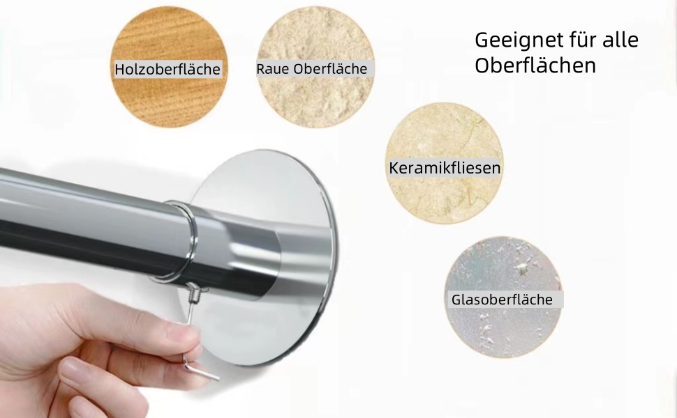 Штанга для душу без свердління, L-подібна, регульована, з нержавіючої сталі, для ванної кімнати та гардеробної (75-95 x 75-95 см), срібна