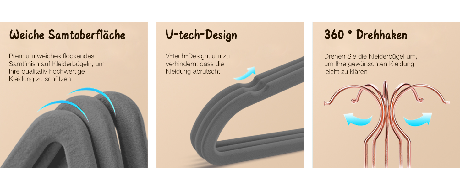 32 шт. велюрові вішалки для дитячого одягу Stormix, 28 см, сірі, з антиковзким покриттям та гачками рожевого золота