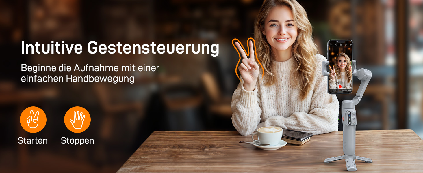 Hohem iSteady X3 SE - Стабілізатор для смартфона, 3-осьовий, сірий. Ідеально для Vlogging, Selfie та подорожей. 11 годин роботи від акумулятора.