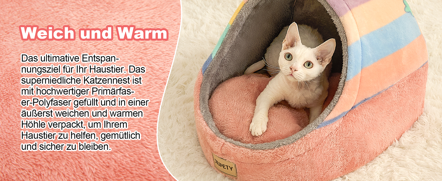 Кігтечка для котів Jiupety: будиночок-кіготь, лежанка з неслизьким дном, зручне гніздечко, розмір M (41x41x33 см), кольоровий, для котів