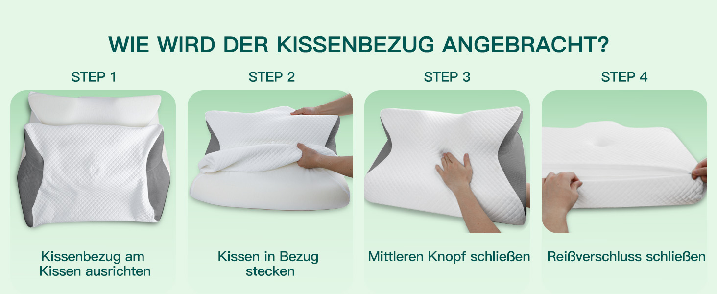 Ергономічна подушка для шиї та голови 2 в 1 з ефектом пам'яті Memory Foam, сіра (60x40x12/14 см)