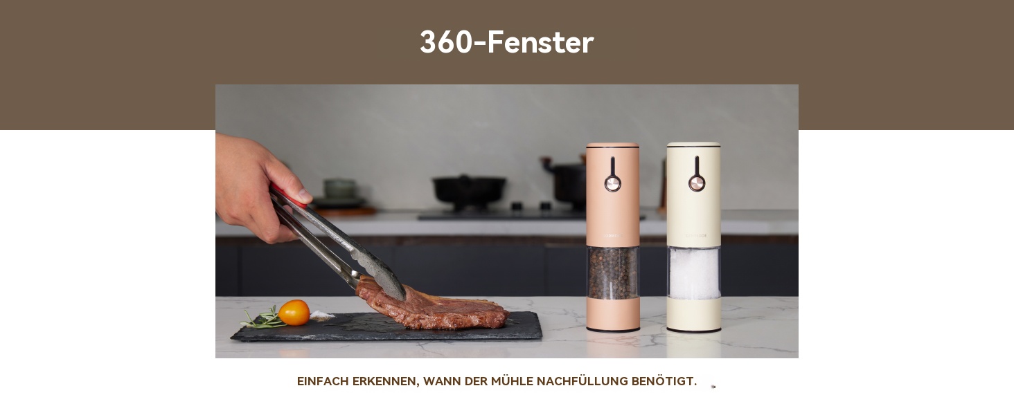 Електричні мельниці для солі та перцю 2 шт. з USB-зарядкою, 6-ступеневим жорном, LED-підсвічуванням та захистом від пилу. Перезаряджувані кухонні помічники