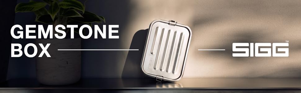 SIGG Gemstone Ланчбокс з нержавіючої сталі 18/8, герметична коробка для їжі для офісу, школи та подорожей