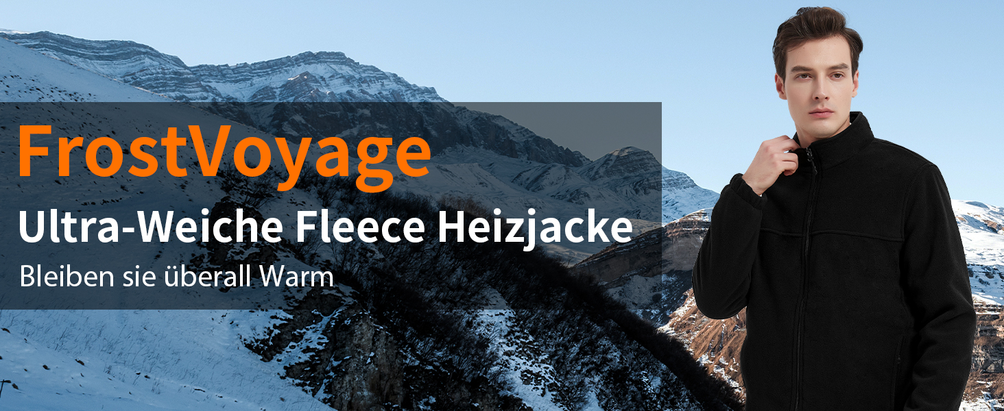 Обогрівальна куртка для чоловіків та жінок з Powerbank 18400 mAh, 10 зон обігріву, флісова куртка з акумулятором, тепла зимова куртка з обігрівом, L