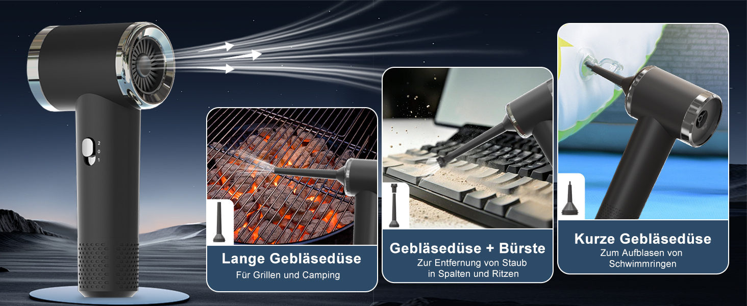 Бездротовий акумуляторний пилосос Handstaubsauger: потужний 12000Pa для дому та авто, 3-в-1 з USB-зарядкою, 5200mAh, видалення шерсті тварин, 2 режими, миючий фільтр та аксесуари