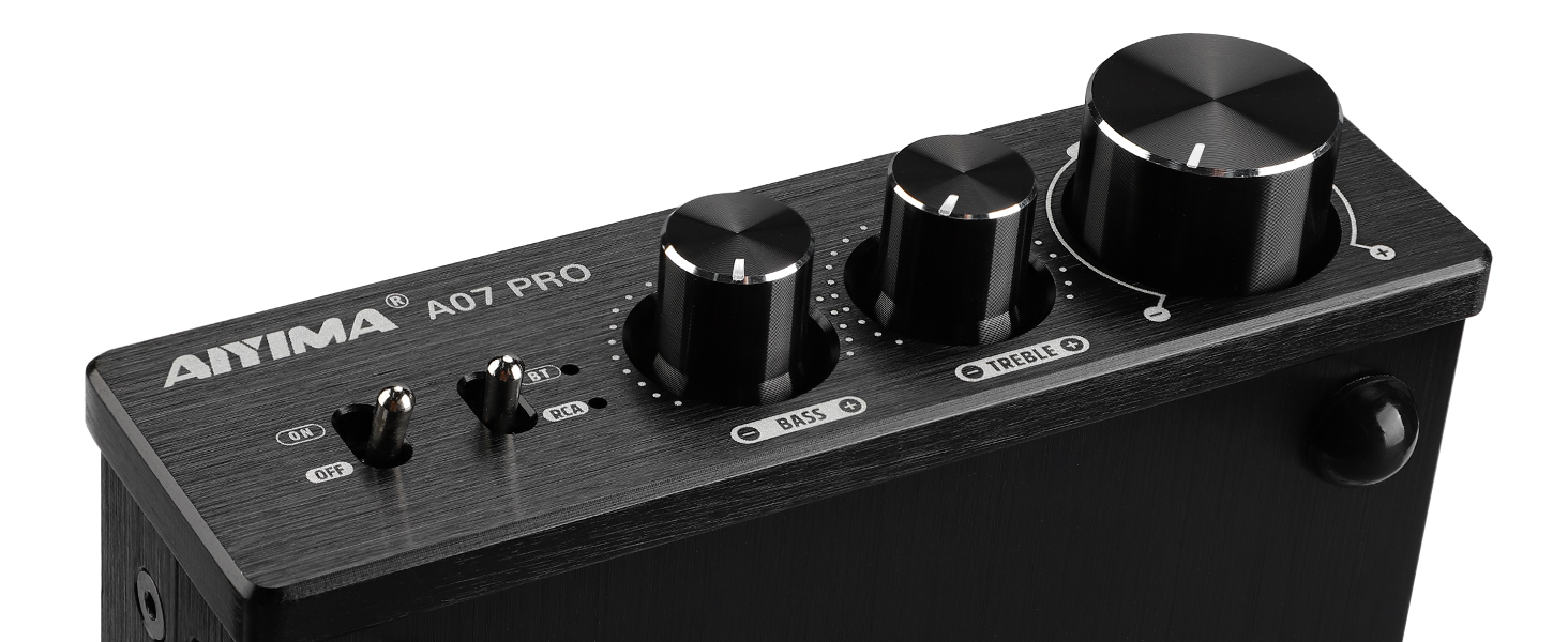 AIYIMA A07PRO TPA3255 міні підсилювач 2.0/2.1-канальний, 2×300 Вт, клас D, Hi-Fi стерео, Bluetooth 5.2, з регулюванням басів і високих, для настільного використання