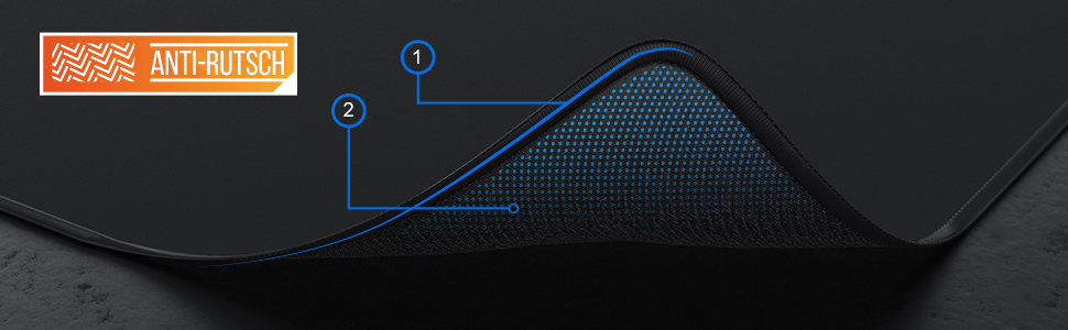 Кисмат TITANWOLF XXL Speed - великий килимок для миші 900x400 мм з антиковзаючим покриттям та мотивом TITANWOLF