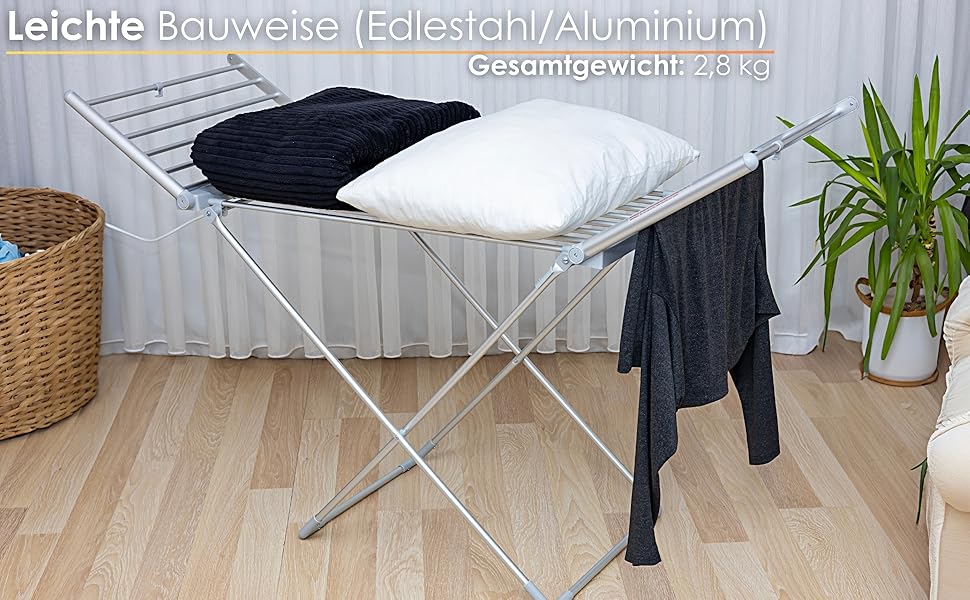 Електрична сушилка для білизни Zilan з підігрівом XXL, сушилка для одягу, стійка для сушіння, сушилка для білизни