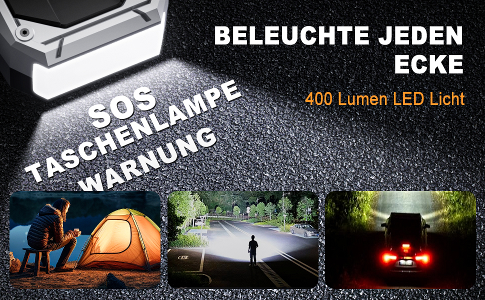 Портативний пусковий пристрій Starthilfe Powerbank з компресором 26800mAh, 6000A, 150PSI, LCD, LED, чорний