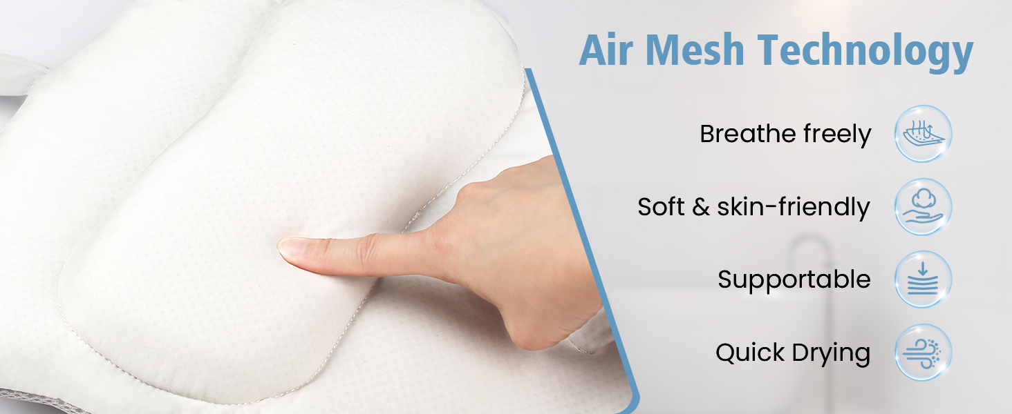 Подушка для ванни повного тіла, товста подушка для ванни з мішком для білизни, розкішна подушка для підтримки голови, шиї та плечей, для релаксації та спа (біла, 129,5 x 40,6 см)