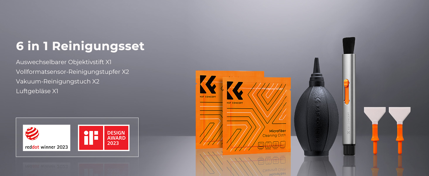 Набір для чищення об'єктивів K&F Concept 6-в-1 (APS)