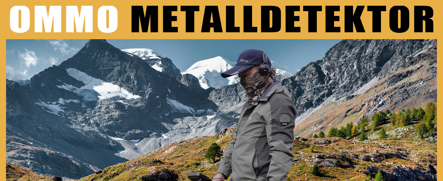 Металодетектор OMMO для дорослих: професійний набір, 6 режимів, вологостійкий, IP68, світло-помаранчевий
