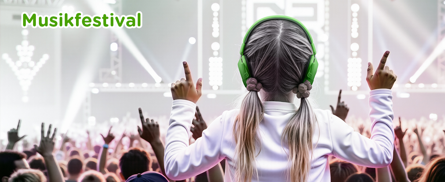 Навушники шумозахисні для дітей Link Dream, SNR 30dB, для аутизму, подорожей, навчання (блакитний/зелений)