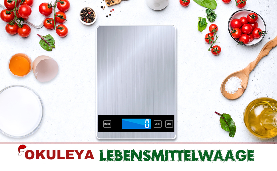 Кухонні ваги електронні - Digitalwaage до 15 кг з точністю 1 г | g/kg/lb:oz/ml/fl'oz | TYPE-C/Акумулятор | Ваги для кухні