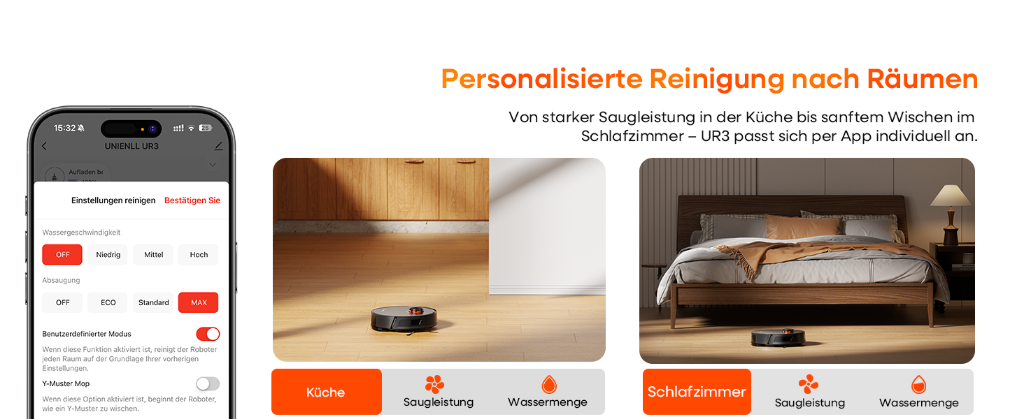 Робот-пилосос з функцією миття 7000Pa, з базою самостійної очистки 3.5L, час роботи 180 хв, LiDAR навігація, для прибирання шерсті тварин, килимів та твердих підлог, керування через додаток, чорний