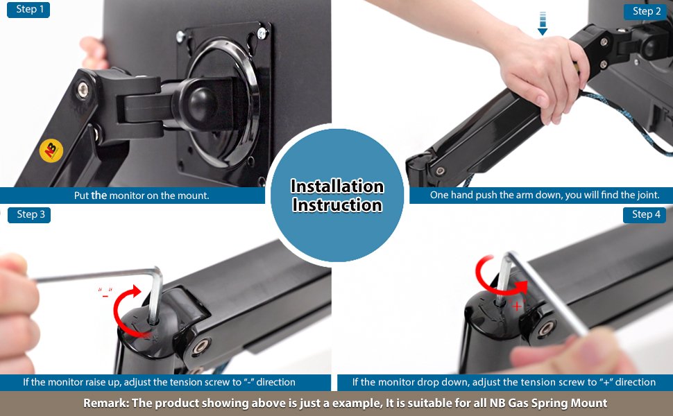 Кріплення для двох моніторів NB North Bayou F160 Black - 17''-27'' | Навантаження до 9 кг, VESA 75/100