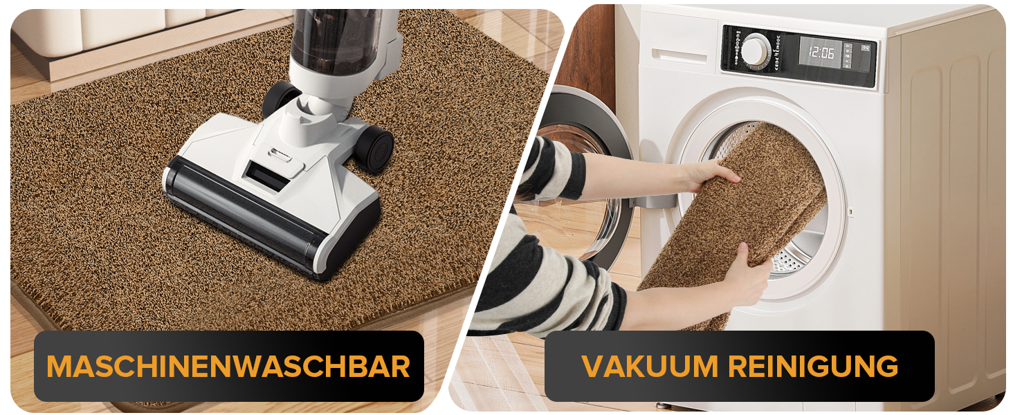 Килимок для входу Mibao SoftStep Luxus 60x90 см - чорний, антиковзкий, вологопоглинаючий, для дому та коридору, машинне прання