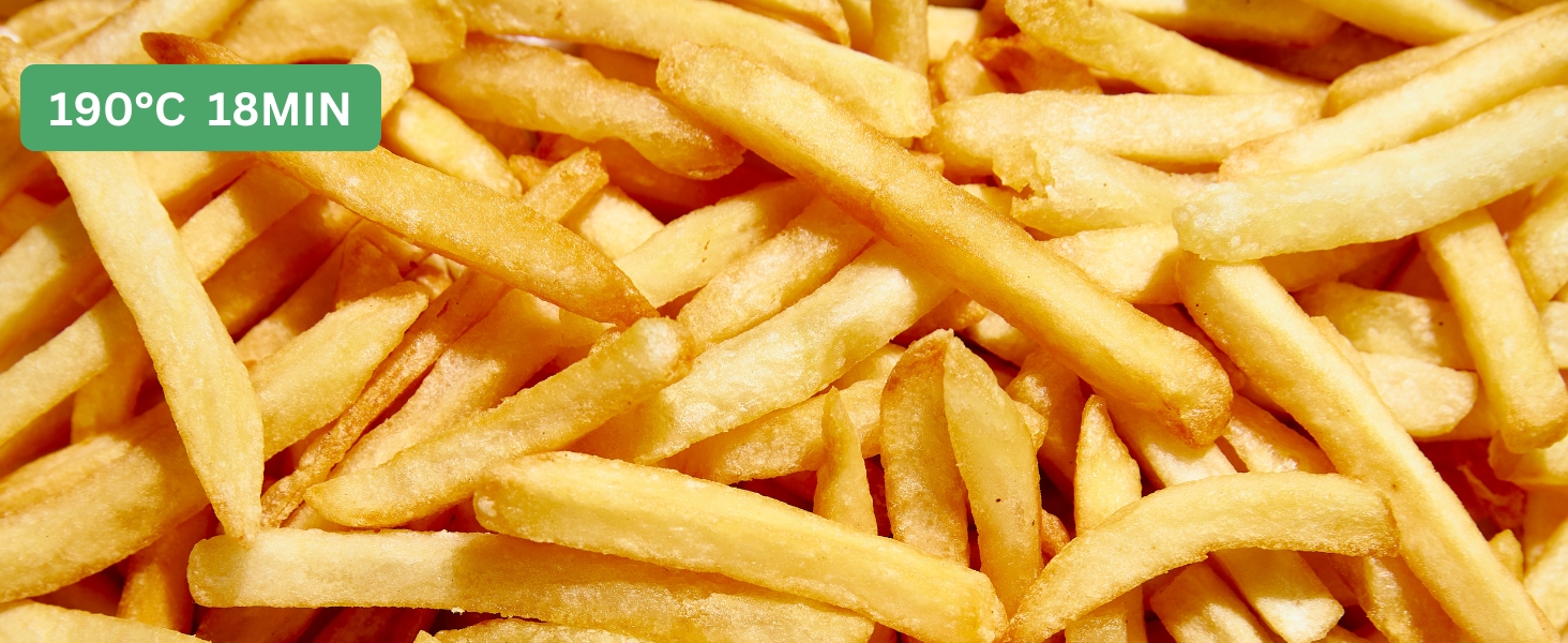 Фритюрниця без олії Sommertal HF760-7,6L XXL Airfryer з сенсорним екраном, 8 програм, 2000 Вт - економна та здорова, велика фритюрниця