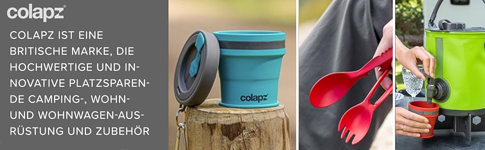 Colapz Rechargeable Camping Shower with Battery, Portable Outdoor Shower for Dogs, Car, Van & RV, including Carry Bag, Campervan Gadgets