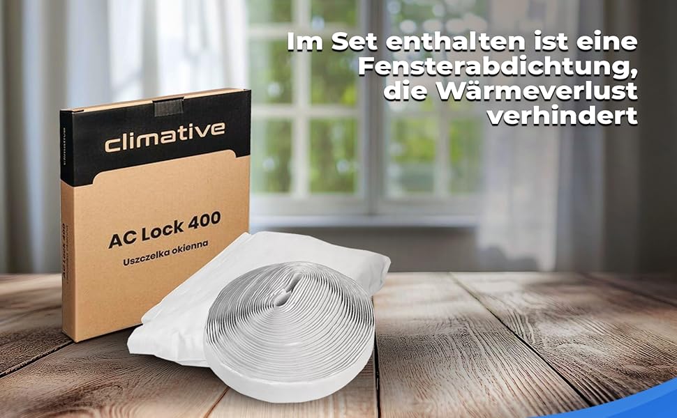 Мобільний кондиціонер 9000 BTU WiFi Tuya Smart, 2.6 кВт, 26 м², 3-в-1, з випускним шлангом, міні, комплект з ущільнювачем для вікна