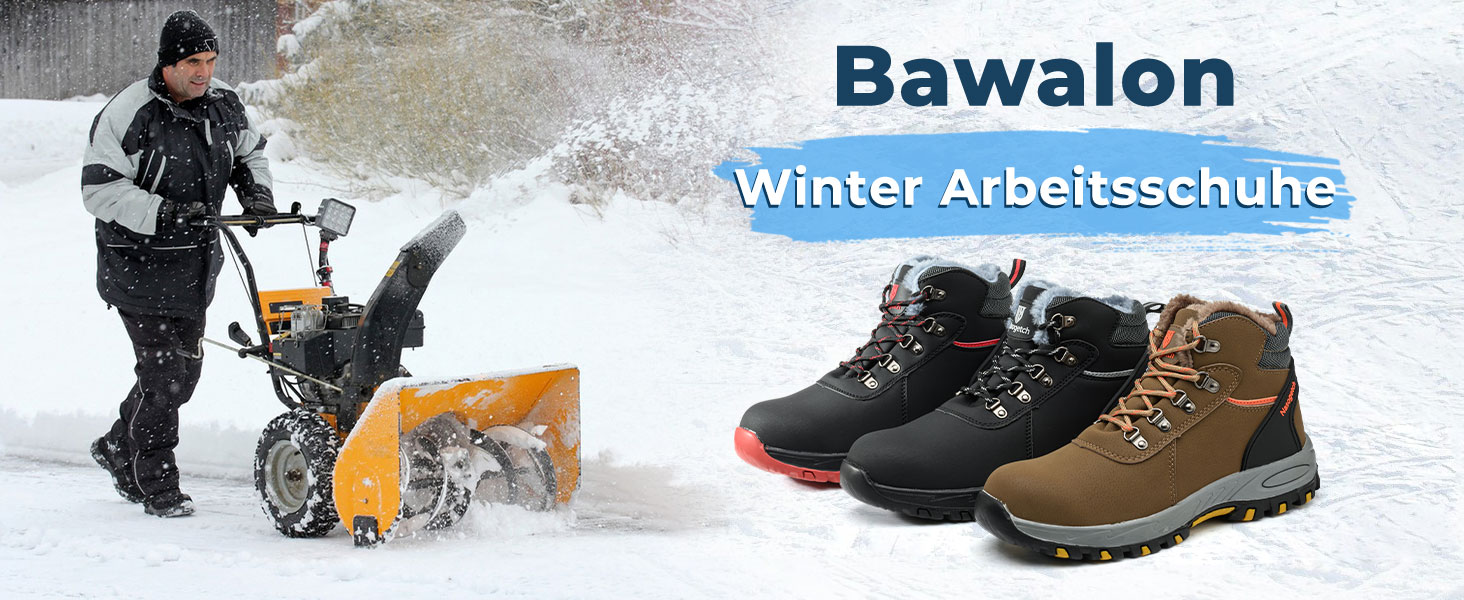 Чоботи робочі зимові непромокаючі з металевим носком для чоловіків та жінок. Робочі чоботи з антиковзною підошвою, захисне взуття, 40 EU, чорний