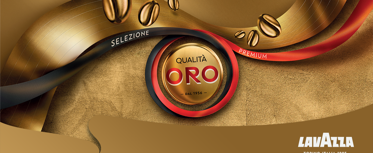 Кава в зернах Lavazza Qualità Oro, 100% Арабіка, середній обсмал, 1 кг