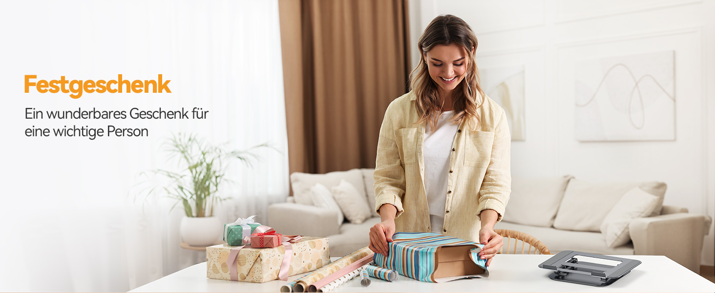 Підставка для ноутбука TECKNET регульована по висоті, ергономічна, складна, портативна з вентиляцією, сумісна з ноутбуками та планшетами 11-17.3 дюймів (сіра)