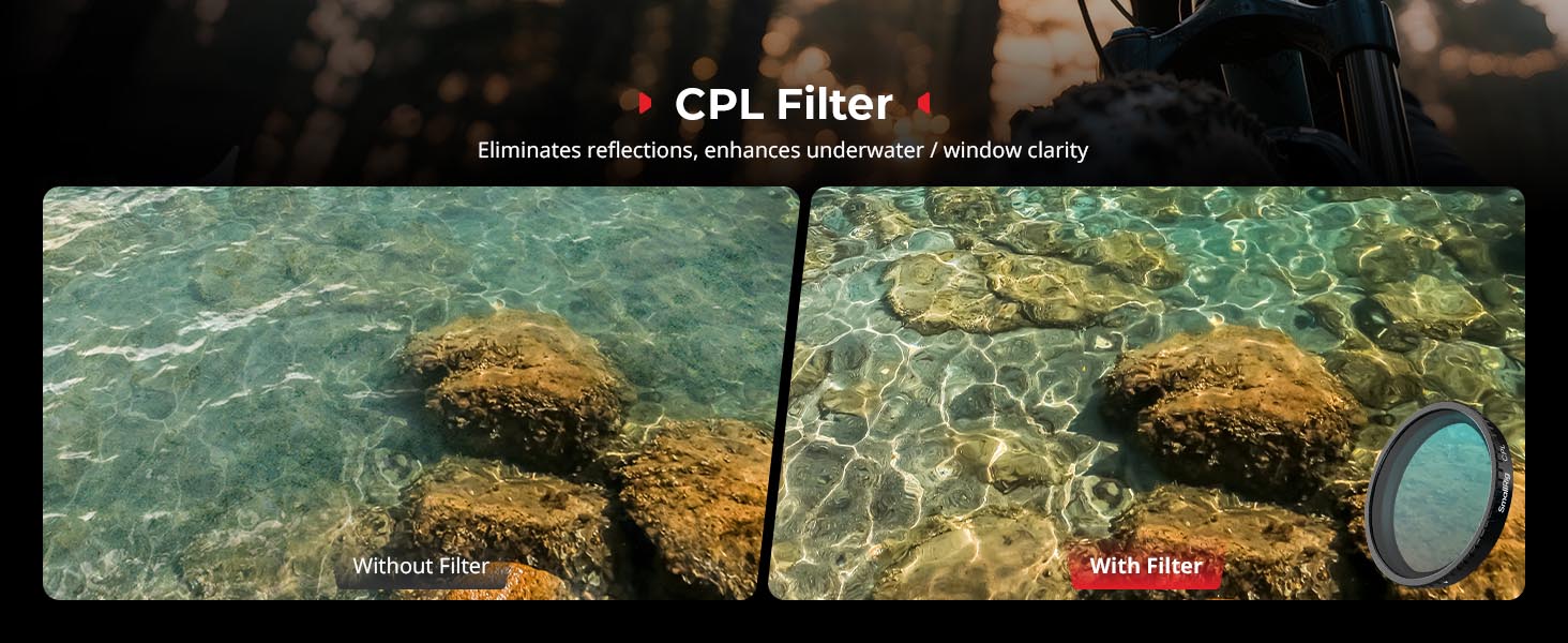 Набір фільтрів ND для DJI Osmo Action 4/5 Pro: CPL, ND8, ND16, ND32 + силіконовий ковпачок для об'єктива