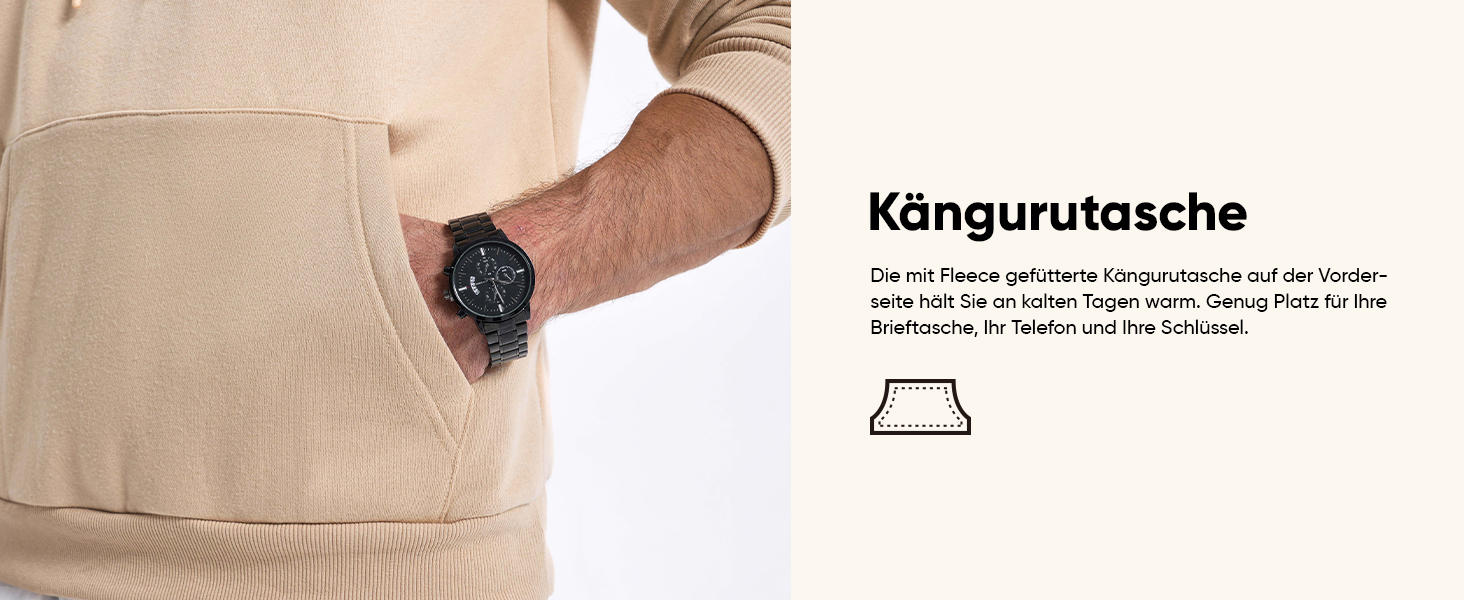 Чоловічий зимовий худі JMIERR білого кольору — теплий бавовняний прогулянковий пуловер з капюшоном та кишенями, розмір L