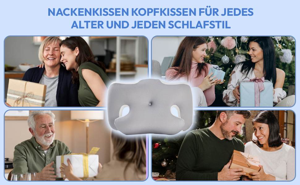 Ортопедична подушка для шиї з memory foam 60x40 см: комфортна та ергономічна подушка для сну на спині, боці та животі з знімним чохлом